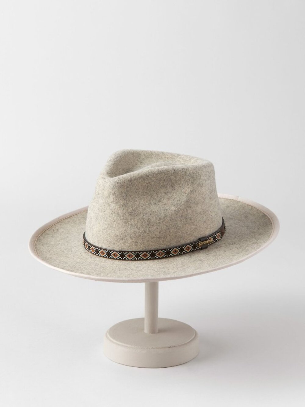 Overland Sheepskin Co. Glacier Crushable Wool Felt Fedora Hat NWT